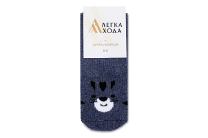Шкарпетки дит Легка Хода 9338 т.джинс меланж р.6-8