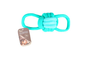 Игрушка для собак 22х7см №1442404 Мяч плетеный с петлями Pic Chow 1шт микс