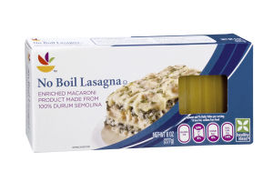 Ahold No Boil Lasagna Macaroni