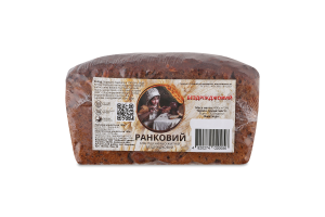 Хліб пшенично-житній бездріжджовий на живій заквасці Ранковий Хлібний Гурман м/у 400г