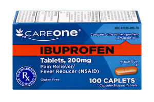 CareOne Ibuprofen Pain Reliever/Fever Reducer - 100 CT