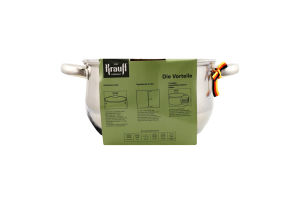 Каструля 4,5л з скляною кришкою 22см 26-238-126 Krauff