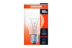 OSRAM ЛАМПА РОЗЖ.КЛАС А ПРОЗОРА 60ВТ Е27