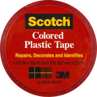 Scotch Red Colored Plastic Tape