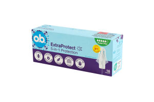 Тампоны гигиенические Защита 5в1 ExtraProtect Super plus O.b. 16шт