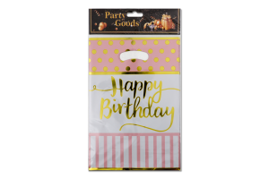 Пакет подарунковий поліетилен 17*25см