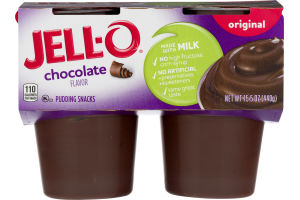 JELL-O Pudding Snacks Chocolate - 4 CT