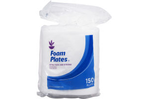 Ahold Foam Plates Extra Thick & Strong - 150 Plates