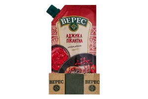 Аджика аппетитная нестерилизованная Пикантная Верес д/п 130г