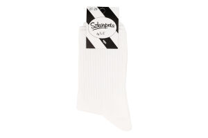 Шкарпетки V&T Еко однотоп №ШЧК 56-012-1352 23-25 білий