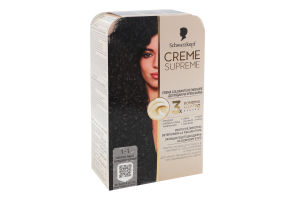 Крем-фарба для волосся Creme supreme №1-1 Schwarzkopf 1шт