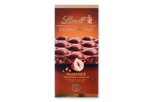 Шоколад молочний з фундуком Extra creamy Lindt к/у 80г
