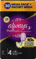 Прокладки гігієнічні ароматизовані Secure Night Platinum Always 30шт