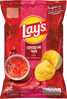 Чипсы картофельные со вкусом соуса по-азиатски Сладкий чили Lay's м/у 95г