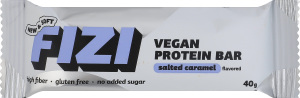 Батончик протеиновый в глазури с начинкой со вкусом карамели и арахисом с подсластителями Salted caramel Fizi м/у 40г