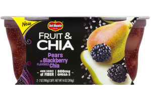 Del Monte Fruit & Chia Pears In Blackberry Flavored Chia - 2 CT