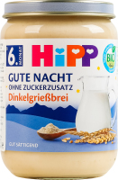 Каша молочная для детей от 6мес из спельты органическая Спокойной ночи Hipp с/б 190г