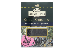 Чай чорний байховий листовий Королівський стандарт Ahmad Tea к/у 50г