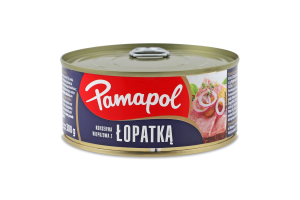 Лопатка свиняча консервована стерилізована Pamapol ж/б 300г