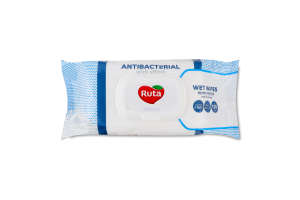 Салфетки влажные с антибактериальным эффектом Selecta Ruta 120шт