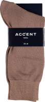 Шкарпетки чоловічі Accent №20105 39-41 темний сіро-бежевий