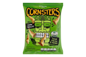 Снеки кукурузные Cметана и зелень Cornsters Pikolo м/у 100г