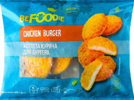 Котлета BeFoodie д/бургера куряча в кукуруз панір