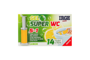 Гель-стік д/чищення унітазу 5в1 Lemon 45,6г Irge