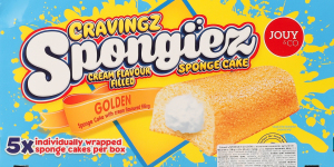 Бісквіт Cravingz Spongiez Golden з молочною начинкою 5*40г Jouy&Co