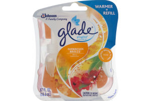 Glade PlugIns Scented Oil Warmer + Refill Hawaiian Breeze