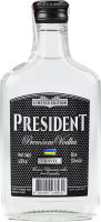 Горілка 200мл 40% Travel President пл