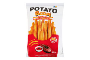 Сніданки сухізі смаком картоплі з телятиною та аджикою Палички оригінальні Potato boom м/у 50г