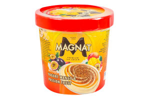 Морозиво зі смаком йогурту Манго-маракуя Magnat ст 350г