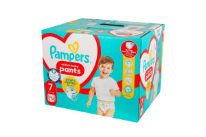 Трусики-підгузники для дітей 17+кг 7 Pants Pampers 74шт