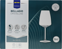 Бокалы для красного вина 500мл №124205 Bellagio Metro Professional 6шт