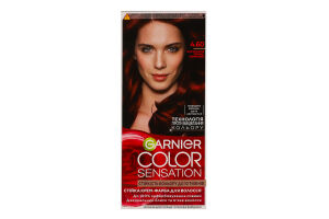 Крем-фарба для волосся Color Sensation Інтенсивний темно-червоний №4.60 Garnier