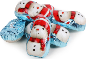 Цукерки Sorini Сніговик з молоч шок молочний крем