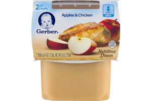 Gerber 2nd Foods Apples & Chicken - 2 CT