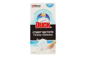 Засіб мийний для догляду за унітазами Океанський оазис Гігієна та Білизна Стикер чистоти Duck 3х10г