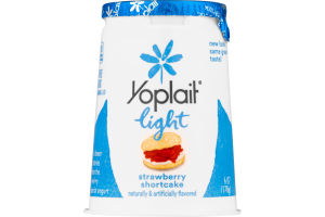 Yoplait Fat Free Yogurt Light Strawberry Shortcake