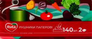 Полотенца бумажные в листах 2-х слойные 225х200мм Ruta 140шт