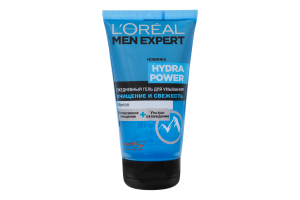 Очищуючий гель з освіжаючим ефектом для шкіри обличчя Men Expert Гідра Пауер Loreal 150 мл