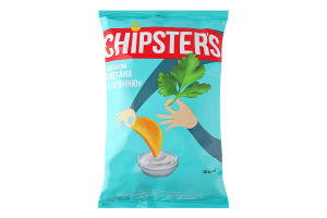Чипсы картофельные Сметана с зеленью Chipster's м/у 100г
