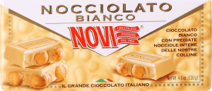 Шоколад білий Novi з цільним фундуком