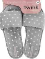 Тапочки открытые домашние женские Twins №5605 36-37 серый
