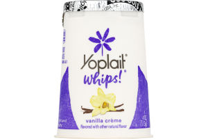 Yoplait Whips! Mousse Yogurt Vanilla Creme