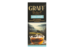 Чай чорний байховий з ароматом бергамоту Ерл Грей Graff в/с к/у 25х2г