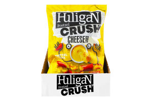 Крекер Кусочки кренделей со вкусом сырного соуса Pretzel Crush Huligan м/у 65г