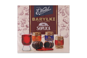 Конфеты шоколадные бочонки со вкусом ликера Soplica E.Wedel к/у 200г