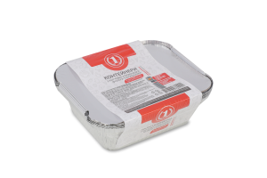 Контейнеры из пищевой алюминиевой фольги с крышками 430мл ТМ "1" 5шт